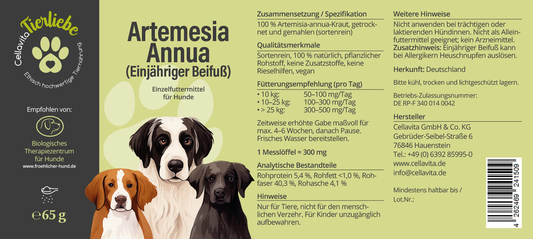 Artemisia für Hunde